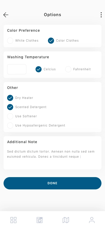 Laundry Mobile App UI Kit - Screenshot 4
