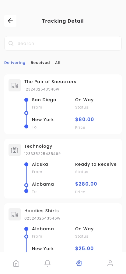 Logistics & Transport App UI Kit - Screenshot 4