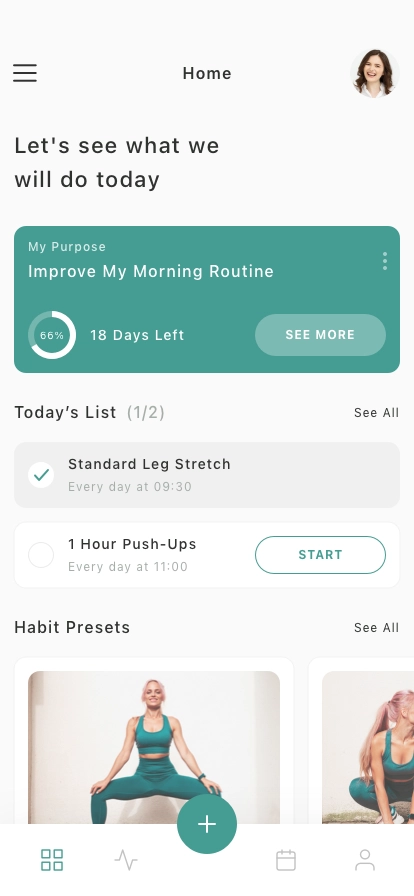 Routine Monitor Mobile App UI Kit - Screenshot 1