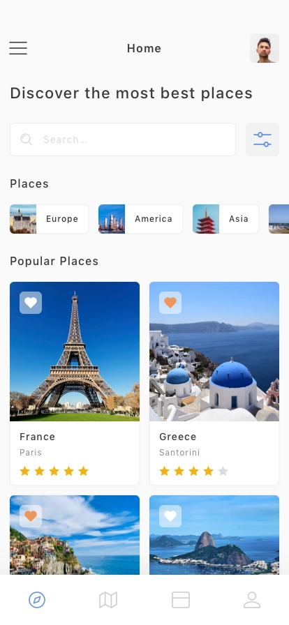 Tour & Travel Mobile App UI Kit - Screenshot 1