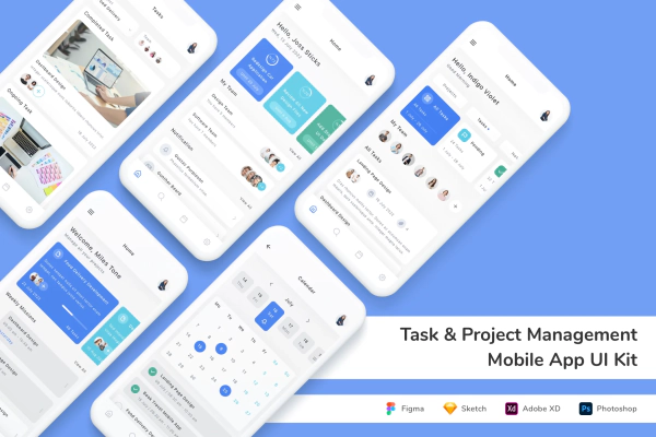 Task & Project Management Mobile App UI Kit