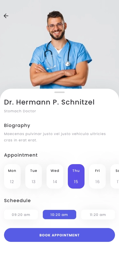 Find Doctor App UI Kit - Screenshot 2