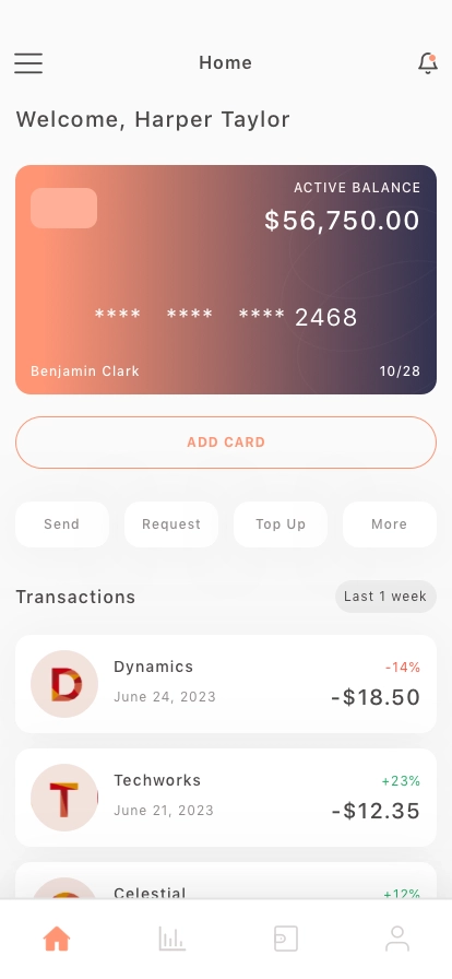 Wallet Mobile App UI Kit - Screenshot 2