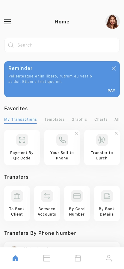 Personal Banking Mobile App UI Kit - Screenshot 1