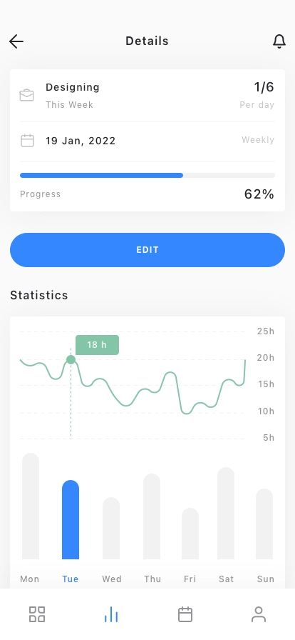 Goals Mobile App UI Kit - Screenshot 3