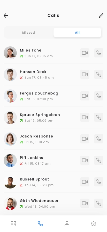 Video Calling Mobile App UI Kit - Screenshot 2