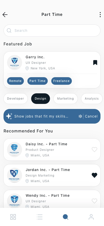 AI Job Finder Mobile App UI Kit - Screenshot 3