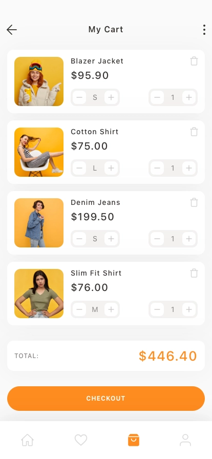 Online Clothes Shop Mobile App UI Kit - Screenshot 3