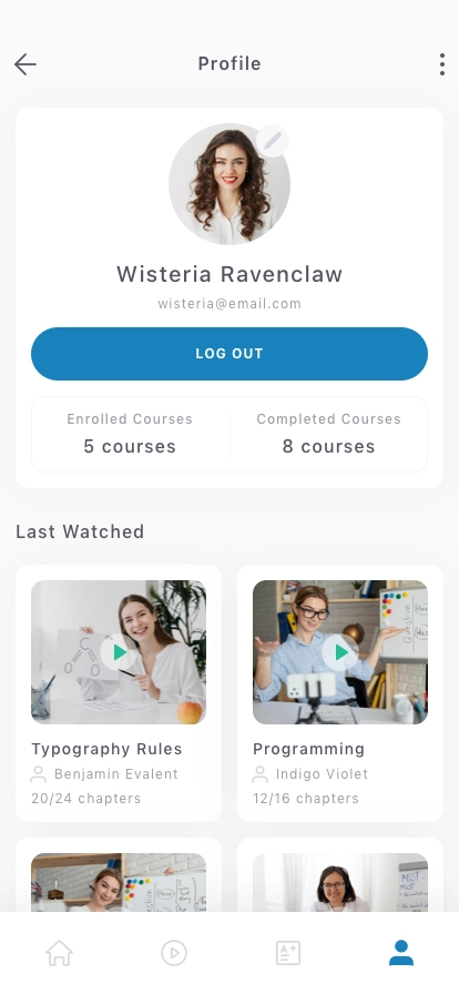Online Education Mobile App UI Kit - Screenshot 4