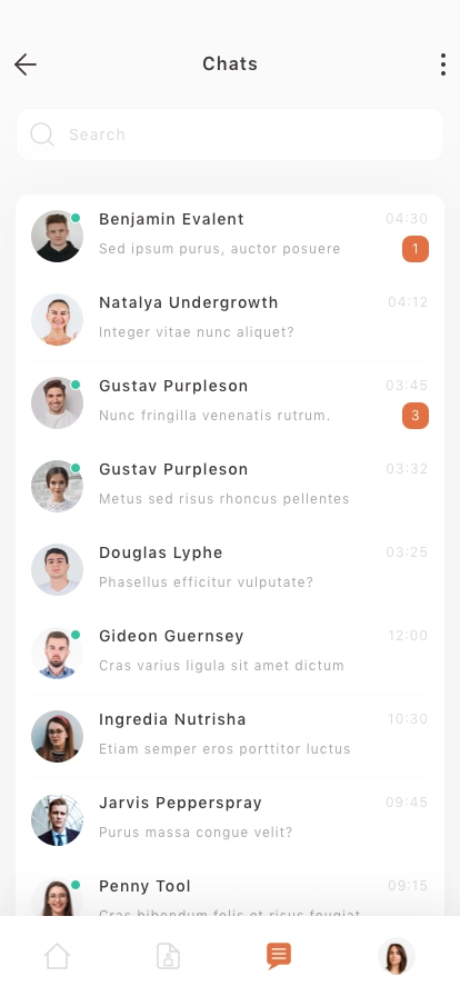 HR Management Mobile App UI Kit - Screenshot 5