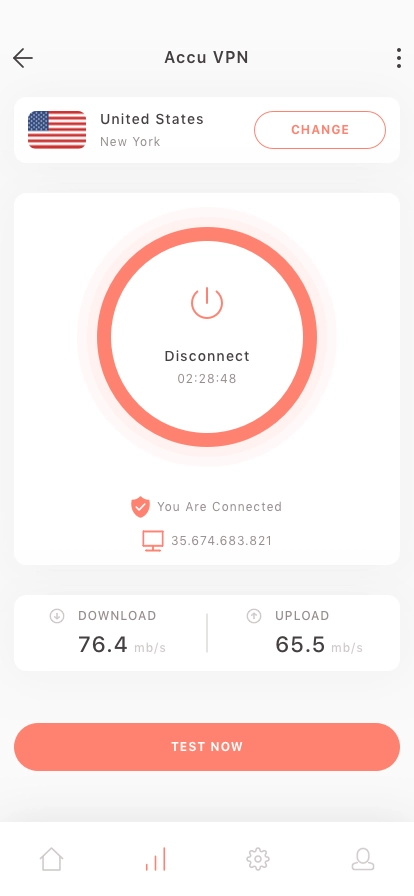 Speed Test & VPN Mobile App UI Kit - Screenshot 5