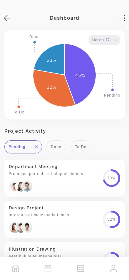 Task Planner Mobile App UI Kit - Screenshot 4