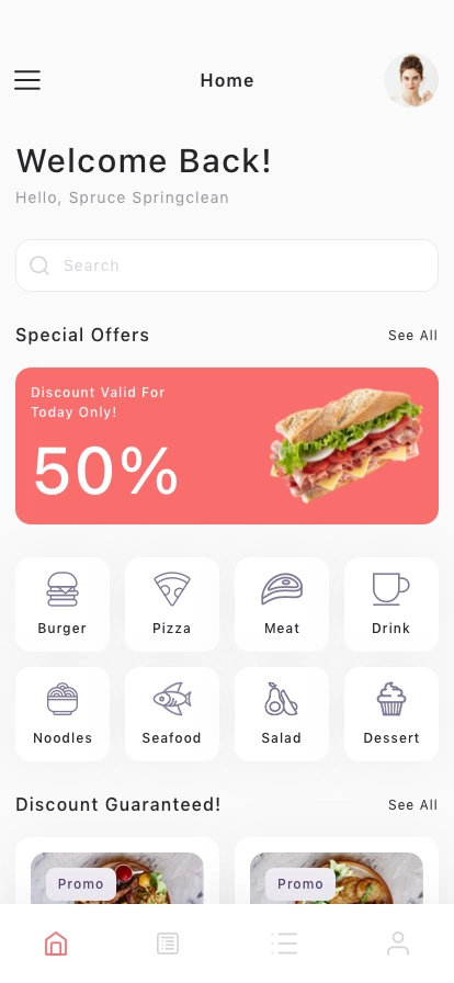Food Order Mobile App UI Kit - Screenshot 1
