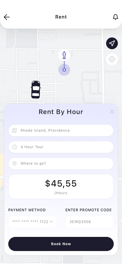 Ride Share Mobile App UI Kit - Screenshot 1