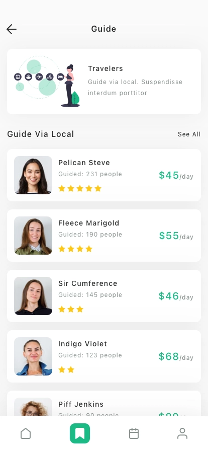 Travel Guides App UI Kit - Screenshot 2
