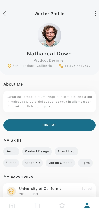 Job Finder Mobile App UI Kit - Screenshot 5