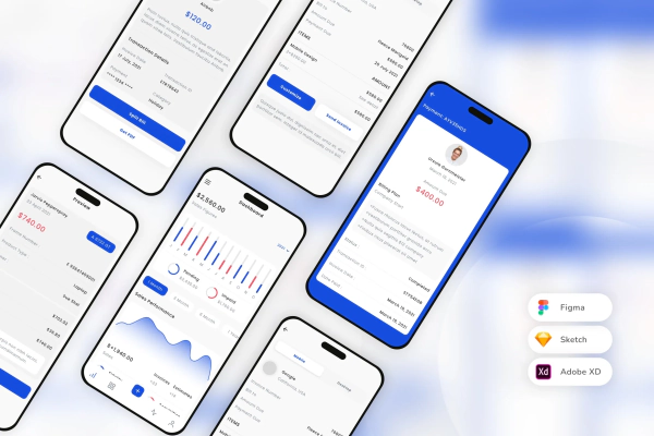 Invoicing and Billing Management Mobile App UI Kit