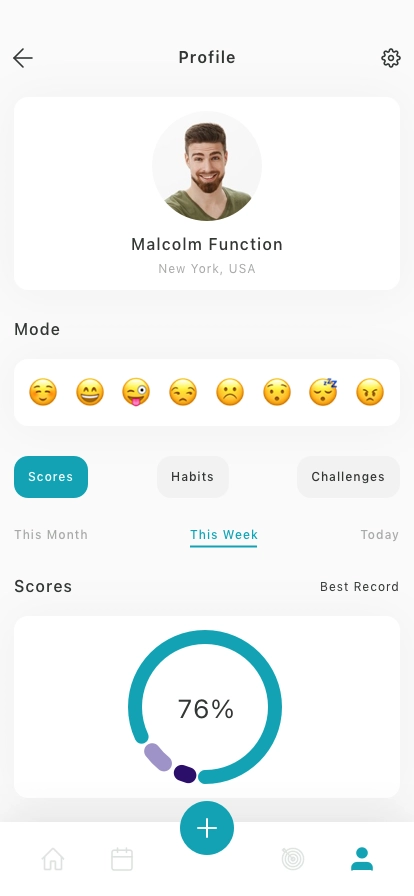 Daily Habits Mobile App UI Kit - Screenshot 4