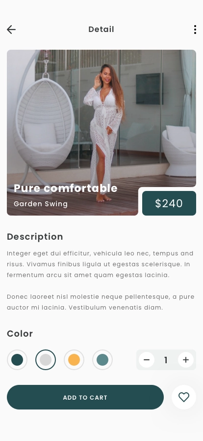Clothing & Fashion Shopping App UI Kit - Screenshot 2