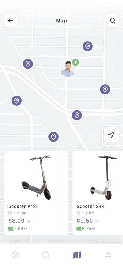 Navigation & Maps Mobile App UI Kit - Screenshot 2
