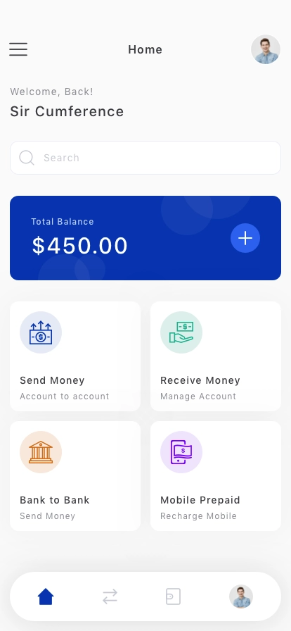 Money Transfer Mobile App UI Kit - Screenshot 1