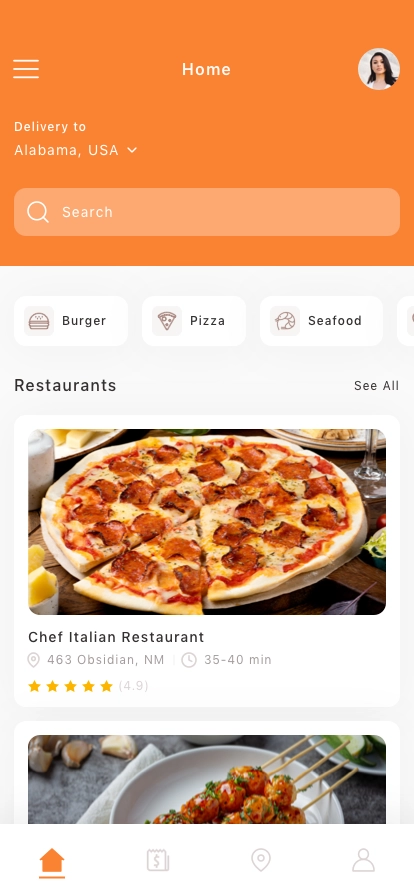 Food Delivery Mobile App UI Kit - Screenshot 1