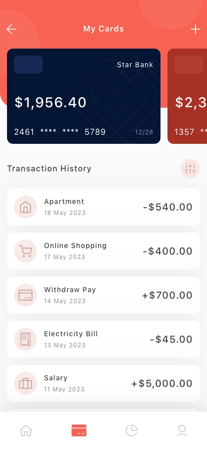 Personal Finance Mobile App UI Kit - Screenshot 2