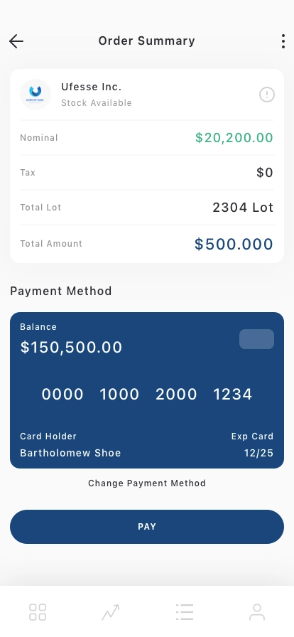 Stock Market Mobile App UI Kit - Screenshot 5