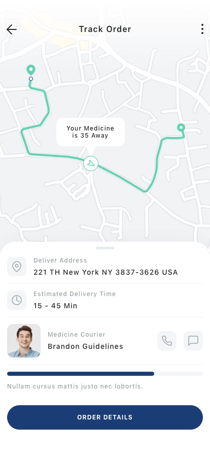 Medicine Delivery Mobile App UI Kit - Screenshot 4