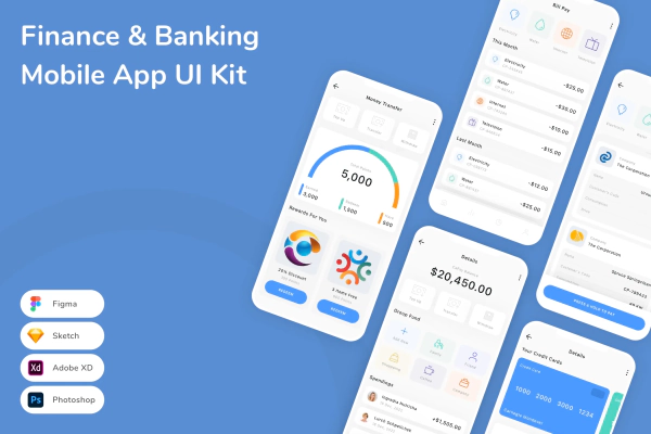 Finance & Banking Mobile App UI Kit