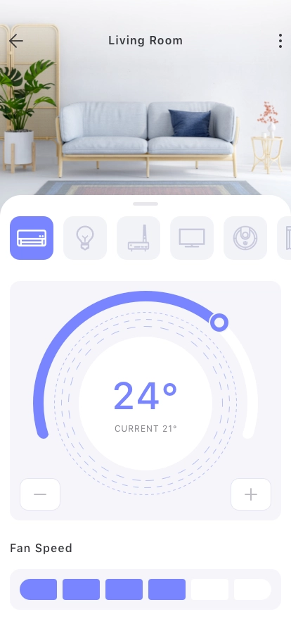 Smart Home AC Mobile App UI Kit - Screenshot 4