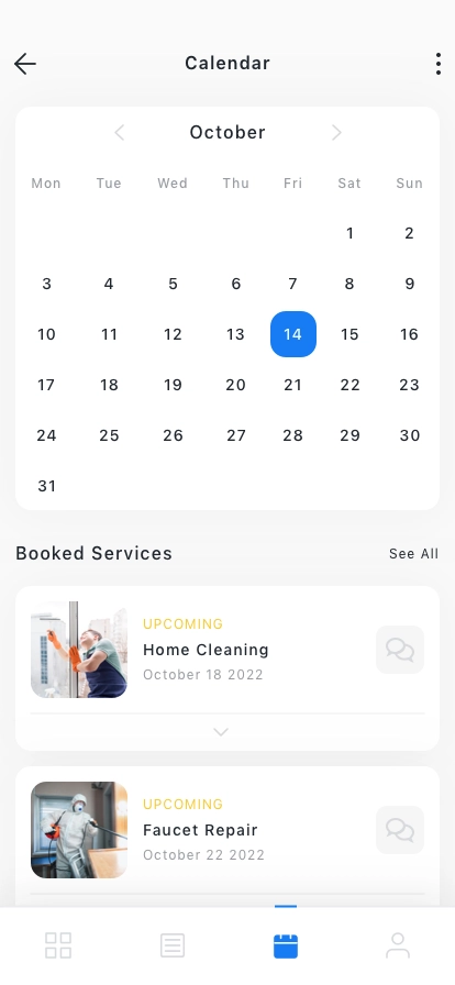 Home Service Mobile App UI Kit - Screenshot 4