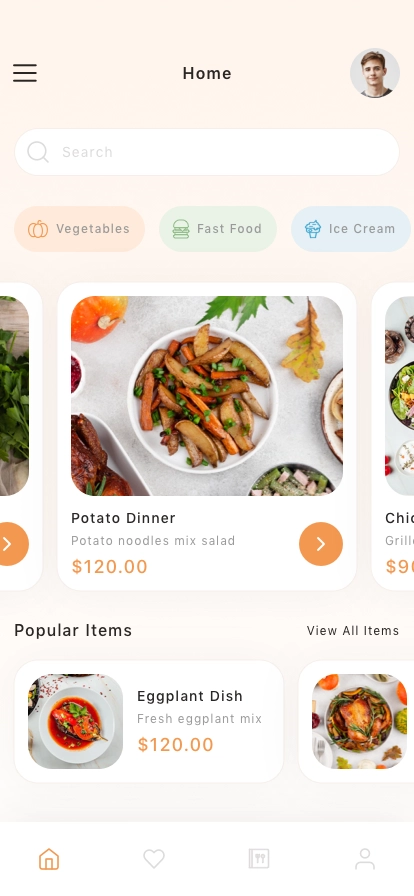 Food Ordering Mobile App UI Kit - Screenshot 1
