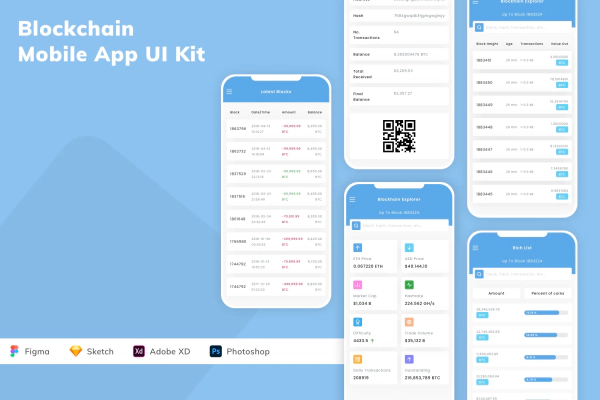 Blockchain Mobile App UI Kit