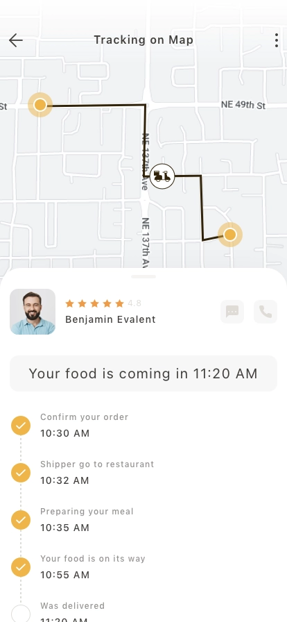 Food Delivery Mobile App UI Kit - Screenshot 5