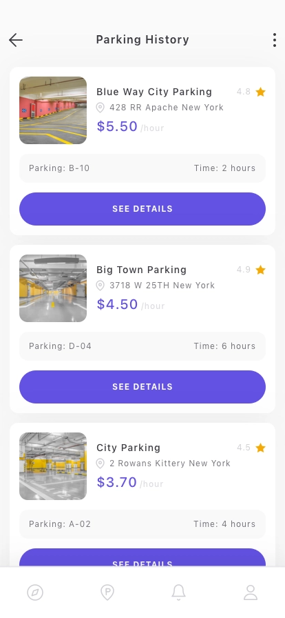 Parking Finder Mobile App UI Kit - Screenshot 5
