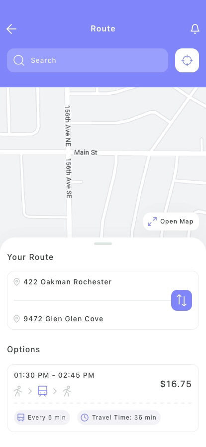 Public Transport Mobile App UI Kit - Screenshot 5
