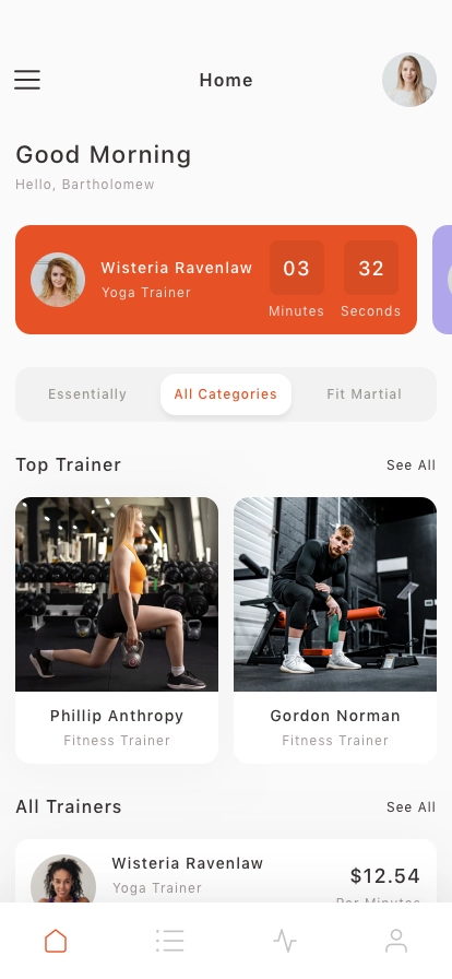 Workout & Fitness Mobile App UI Kit - Screenshot 1