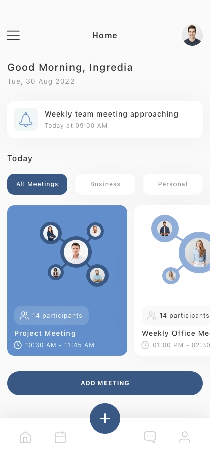 Meeting Mobile App UI Kit - Screenshot 1