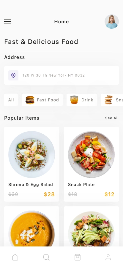 Food Delivery App UI Kit - Screenshot 1