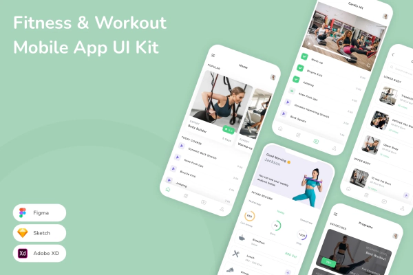 Fitness & Workout Mobile App UI Kit