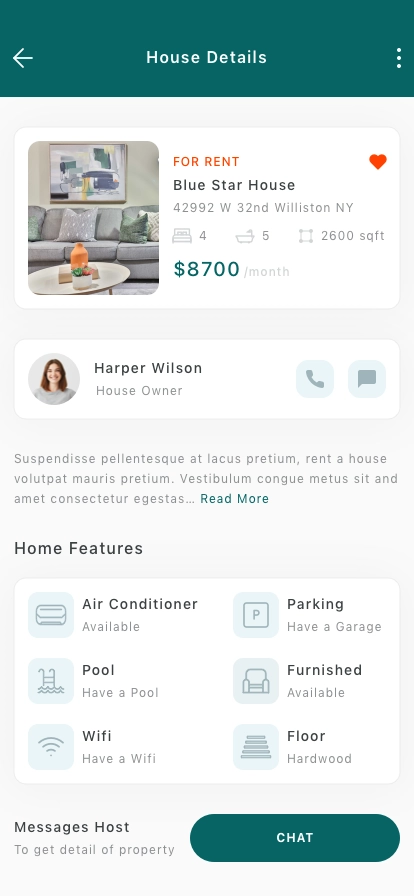 Rent Property Mobile App UI Kit - Screenshot 2