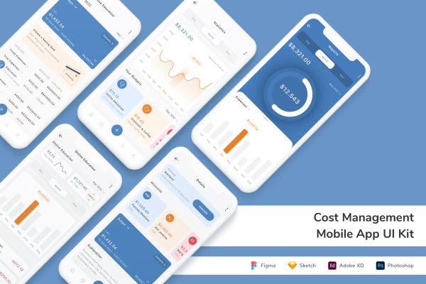 Cost Management Mobile App UI Kit