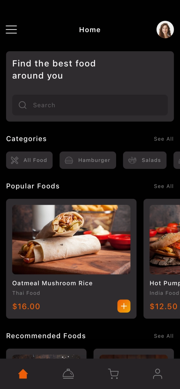 Food Order & Delivery Mobile App UI Kit - Screenshot 1