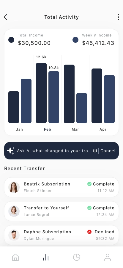 AI Banking Mobile App UI Kit - Screenshot 5