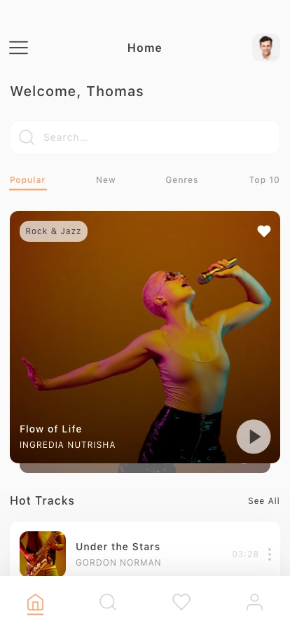 Music Player Mobile App UI Kit - Screenshot 1