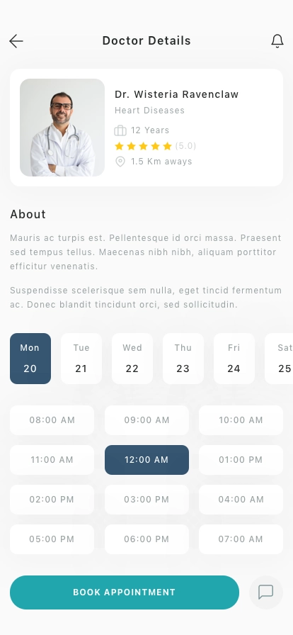Doctor Appointment Mobile App Ui Kit - Screenshot 3