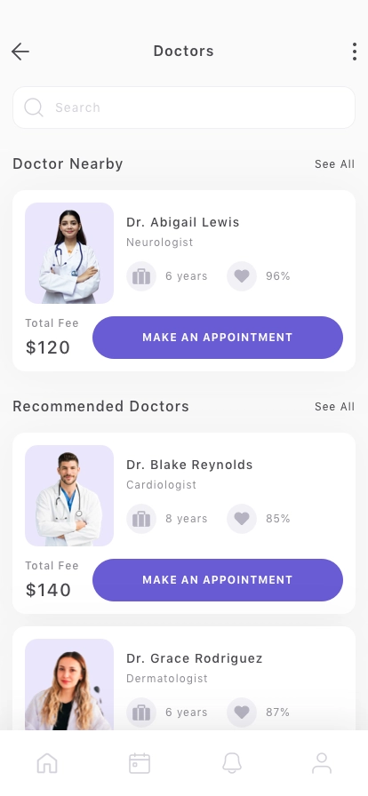 Doctor Appointment Mobile App UI Kit - Screenshot 2