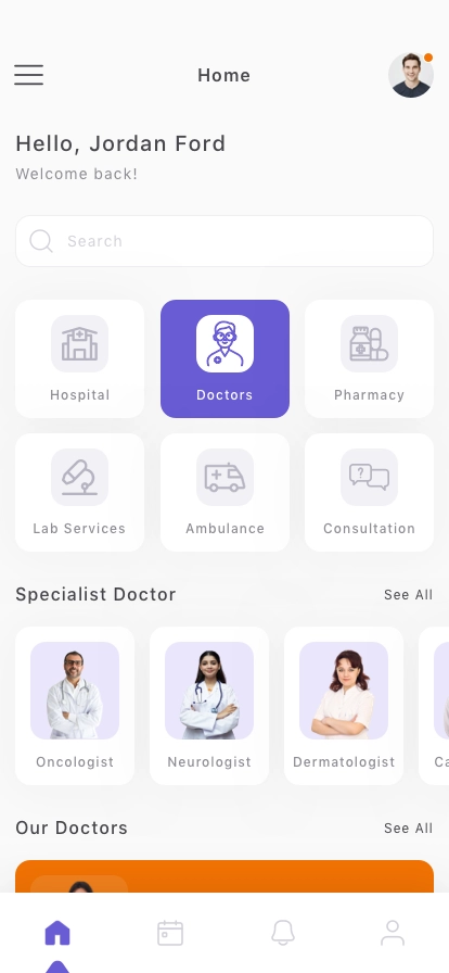 Doctor Appointment Mobile App UI Kit - Screenshot 1