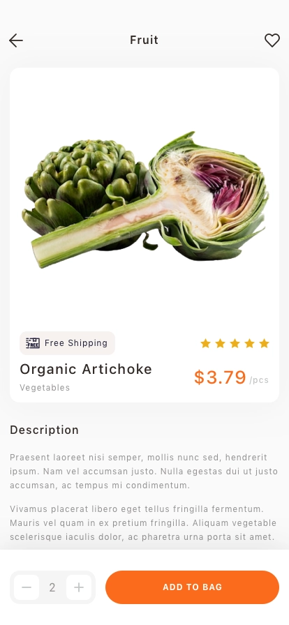 Grocery Delivery Mobile App UI Kit - Screenshot 2